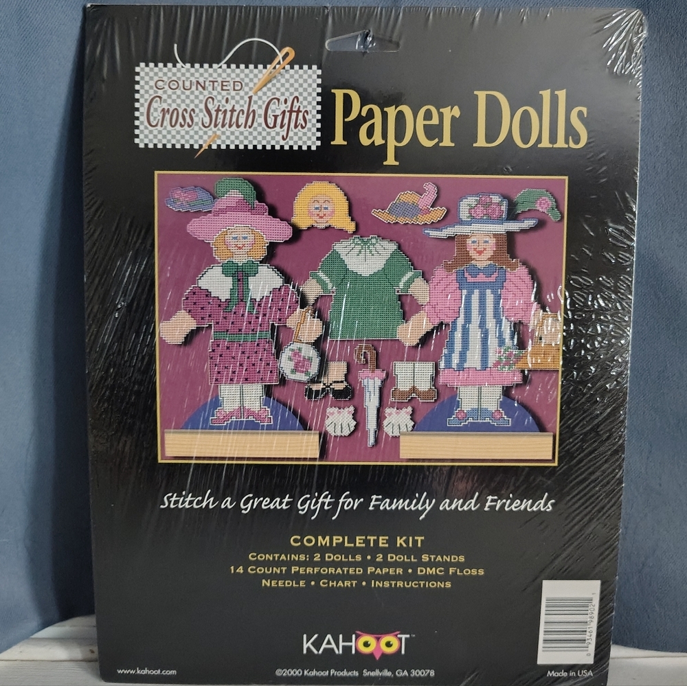 Counted Cross Stitch-Paper Dolls Needlecraft by Kahoot
